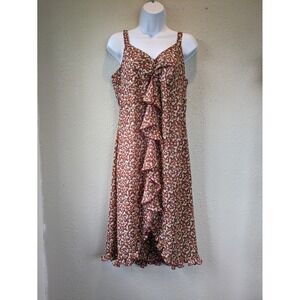 y2k Ditsy Floral Ruffle Sundress Size M Boho USA‎ Whimsical Fairy Vintage
